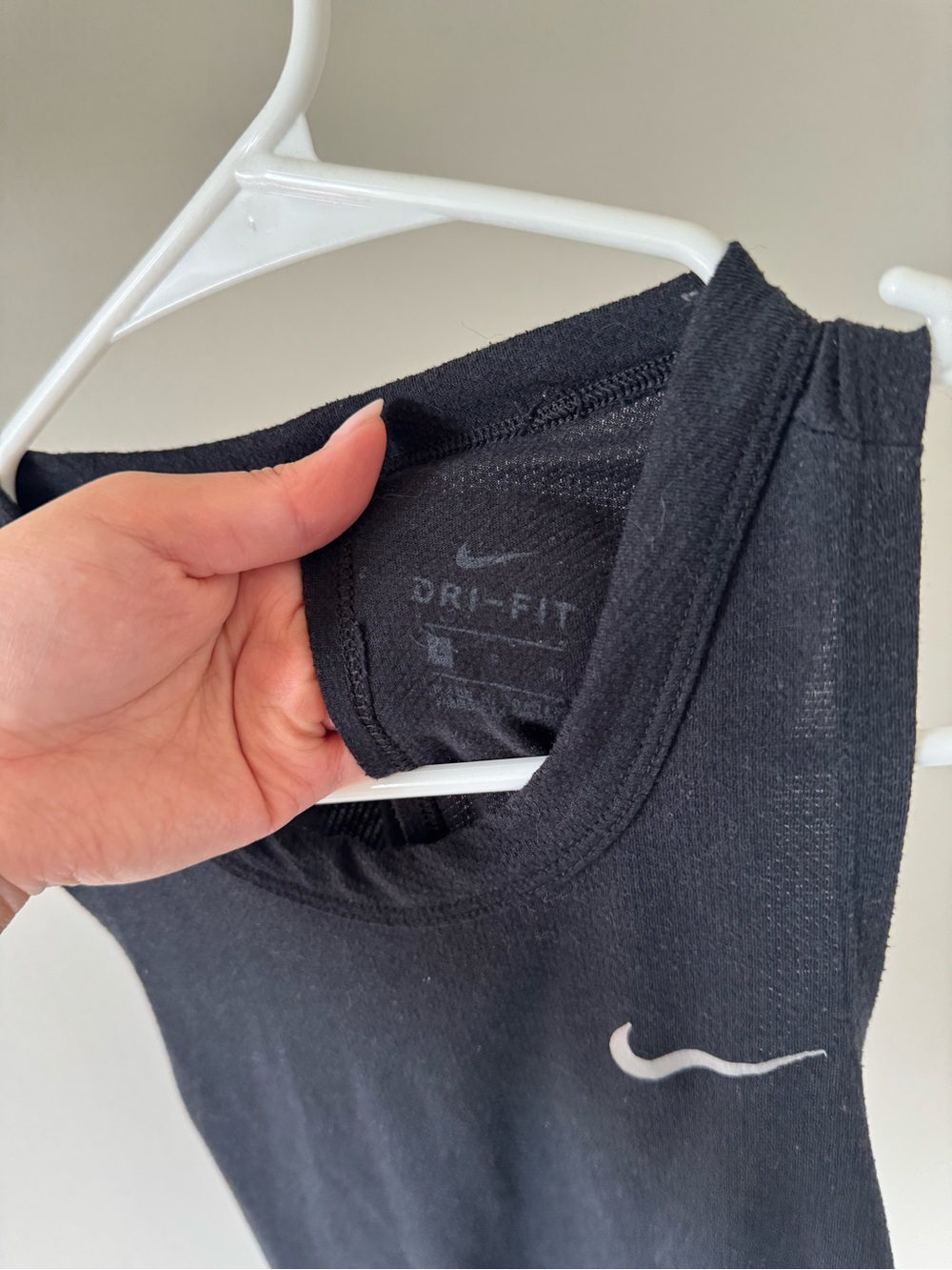 Nike Black Racerback Tank with Side Ruching - Picture 3 of 3